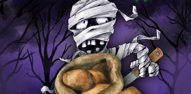 Grusel-Büfett: Horrorkartoffeln