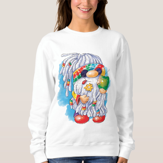 Hippie Gnome - Frauen-Sweatshirt 01