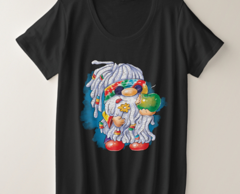Hippie Gnome - Frauen-T-Shirt 01 - Übergröße