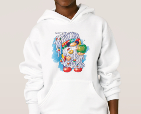 Hippie Gnome - Jungen-Hoodie 01