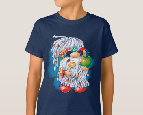 Hippie Gnome - Jungen-T-Shirt 01