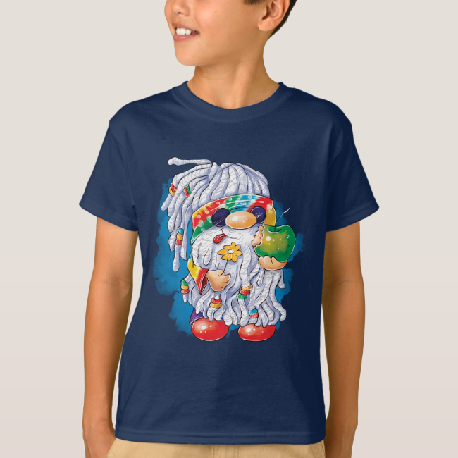 Hippie Gnome - Jungen-T-Shirt 01