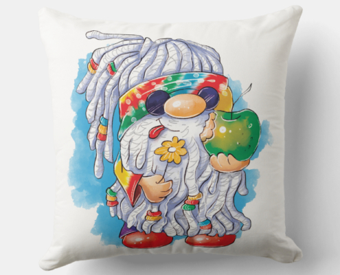 Hippie Gnome - Kissen 01
