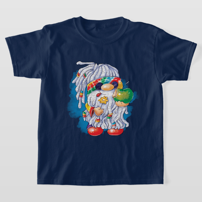Hippie Gnome - Mädchen-T-Shirt 02