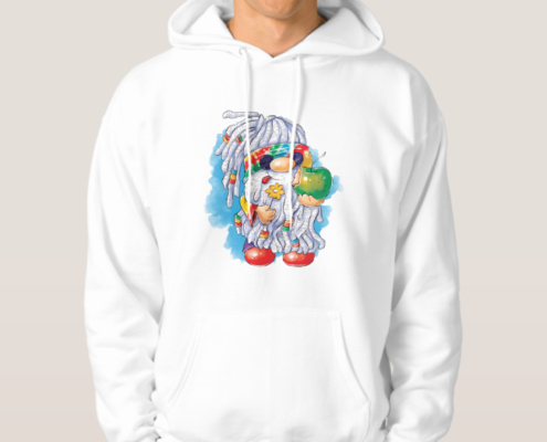 Hippie Gnome - Männer-Hoodie 01