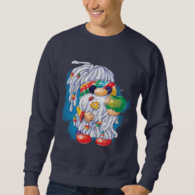 Hippie Gnome - Männer-Sweatshirt 01