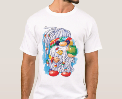 Hippie Gnome - Männer-T-Shirt 02