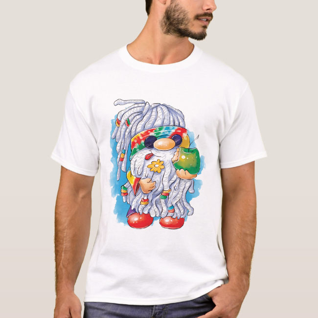 Hippie Gnome - Männer-T-Shirt 02