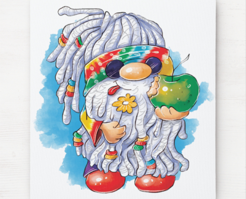 Hippie Gnome - Mouse Pad 01