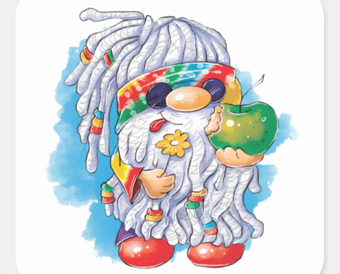 Hippie Gnome - Sticker 01