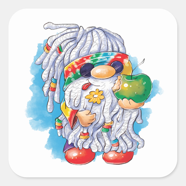 Hippie Gnome - Sticker 01