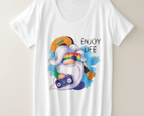 Hippie Gnome - Frauen-T-Shirt 04 - Übergröße