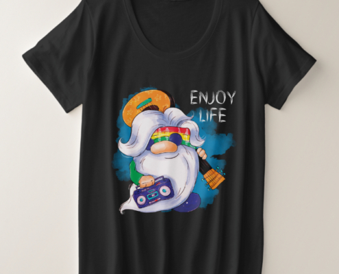 Hippie Gnome - Frauen-T-Shirt 05 - Übergröße