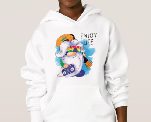 Hippie Gnome - Jungen-Hoodie 02