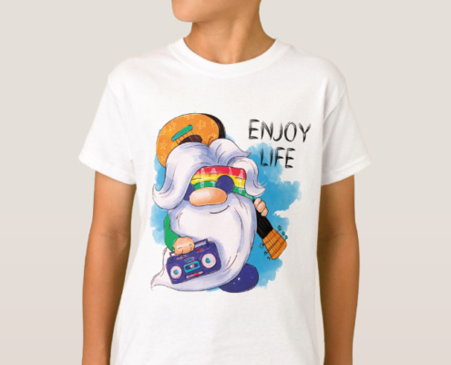 Hippie Gnome - Jungen-T-Shirt 02
