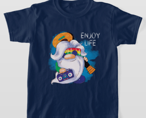 Hippie Gnome - Jungen-T-Shirt 03