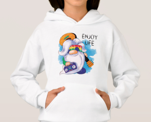 Hippie Gnome - Mädchen-Hoodie 02