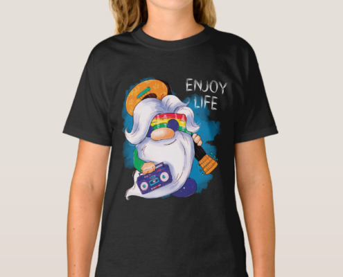 Hippie Gnome - Mädchen-T-Shirt 06