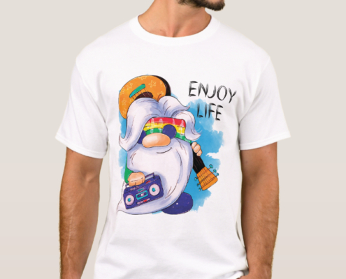 Hippies Gnome - Männer-T-Shirt 05