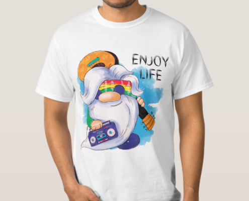 Hippies Gnome - Männer-T-Shirt 06