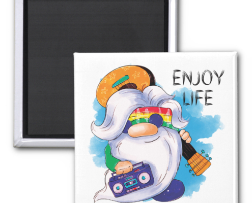 Hippie Gnome - Magnet 02