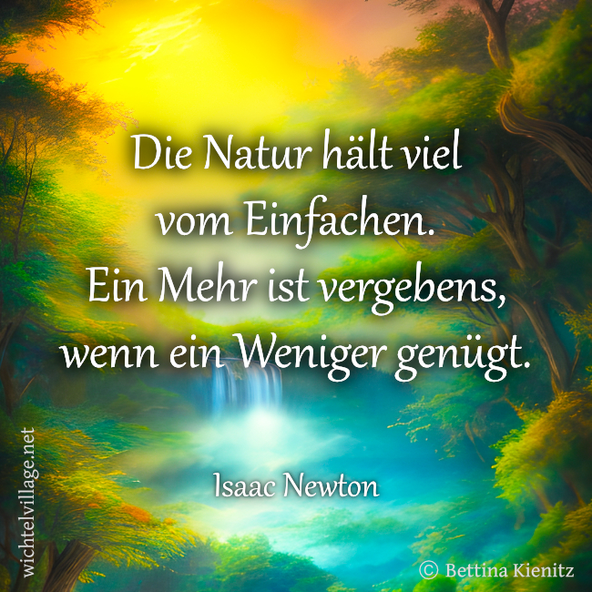 Isaac Newton: Die Natur hält viel vom Einfachen