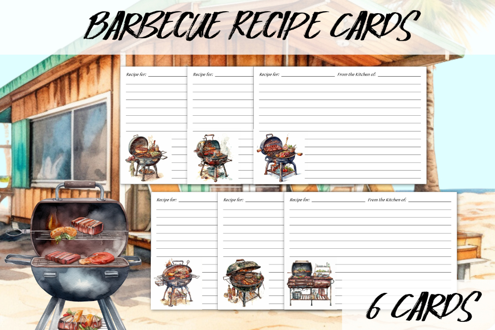 Barbecue Recipe Cards