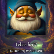 Wichtel-Gute-Nacht-Gedanke: Angenehm träumen