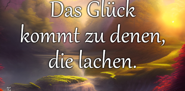 Das Glück kommt zu denen