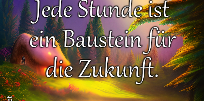 Jede Stunde ist ein Baustein