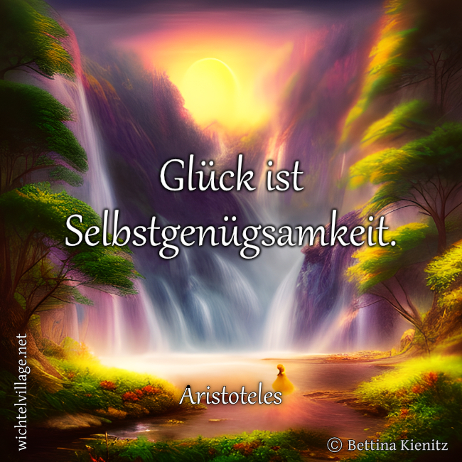 Glück ist Selbstgenügsamkeit