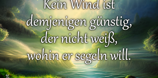 Kein Wind ist günstig