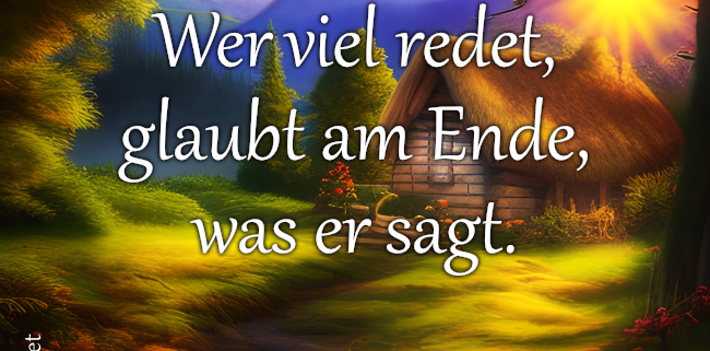 Wer viel redet