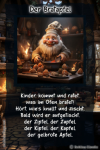 Weihnachtsgedicht - Der Bratapfel