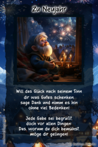 Gedicht - Zu Neujahr