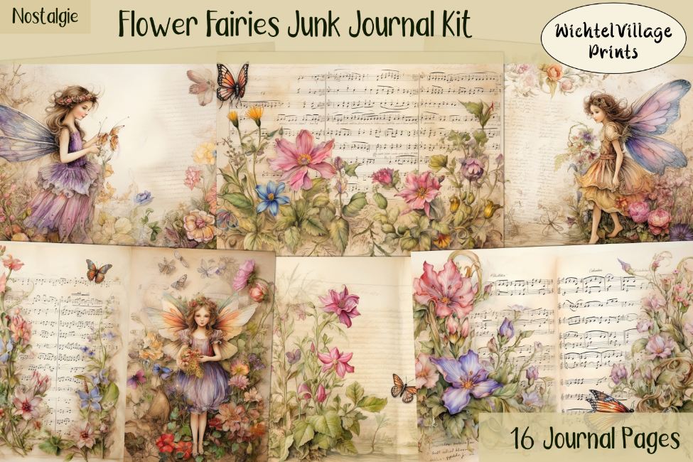 Flower Fairies - Junk Journal Kit