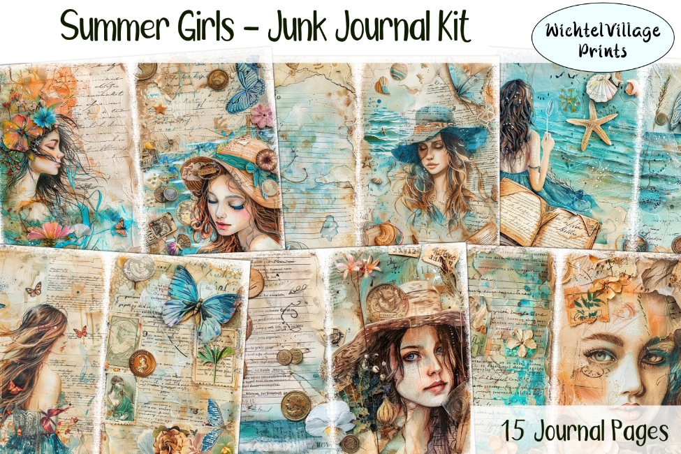 Summer Girls - Junk Journal Kit