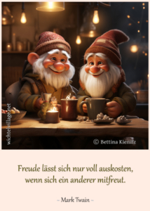 Freude lässt sich nur voll auskosten