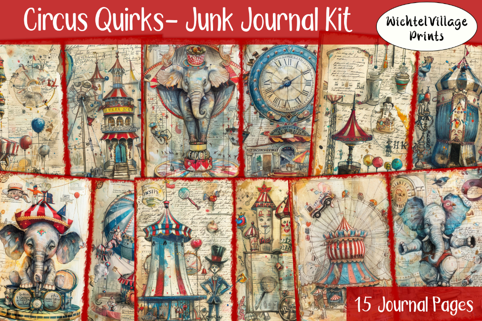 Circus Quirks - Junk Journal Kit