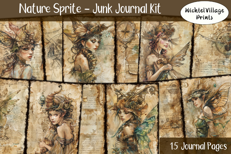 Nature Sprite - Junk Journal Kit - 650