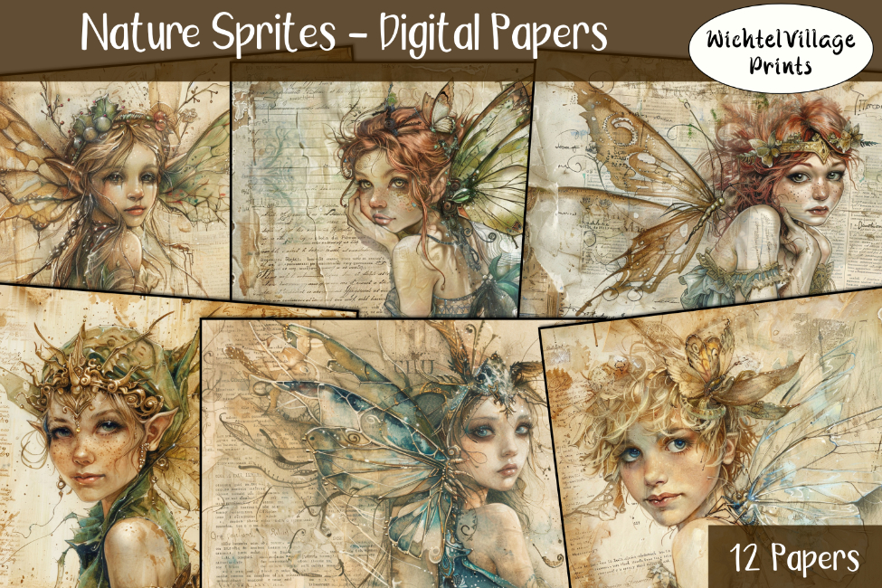 Nature Sprites - Digital Papers