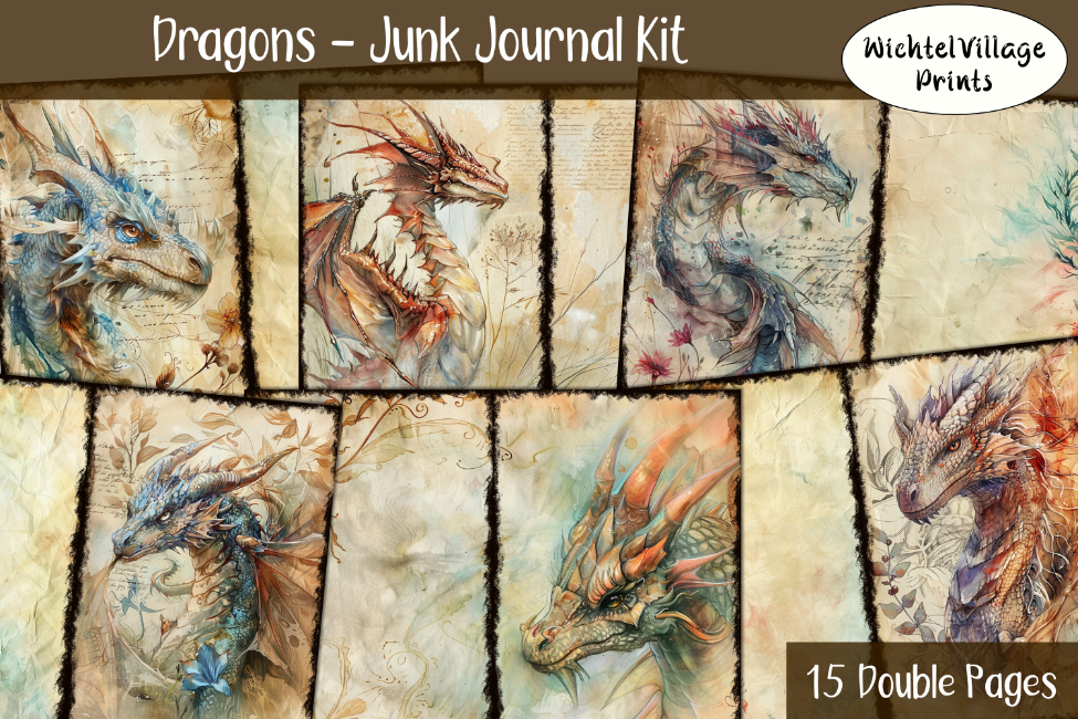 Dragons - Junk Journal Kit