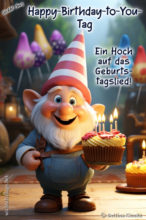 Wichtel-News: Happy-Birthday-to-You-Tag