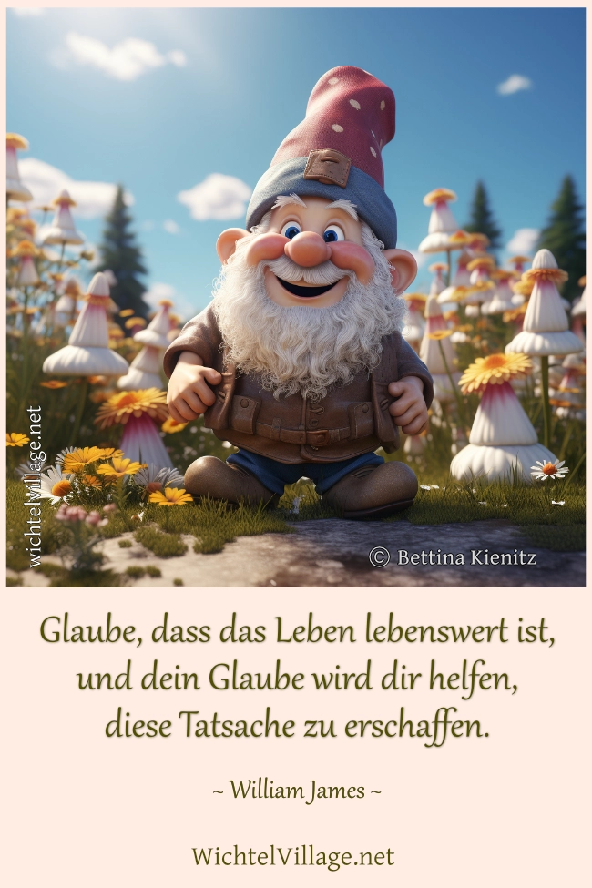 Glaube, dass das Leben lebenswert ist