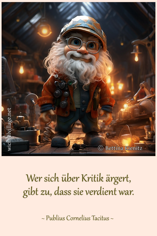 Wer sich über Kritik ärgert