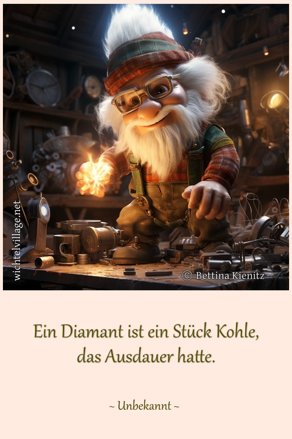 Ein Diamant ist ein Stück Kohle