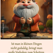 Ist man in kleinen Dingen