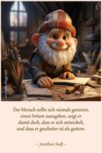 Der Mensch sollte sich niemals genieren