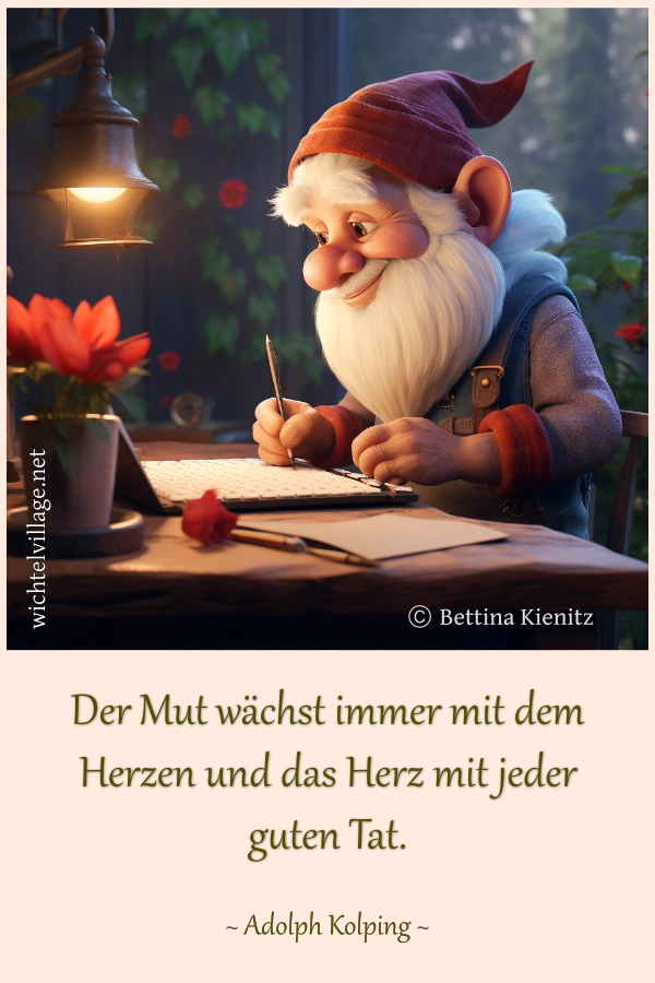 Der Mut wächst immer mit dem Herzen