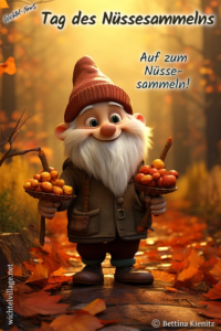 Wichtel-News - Tag des Nüssesammelns
